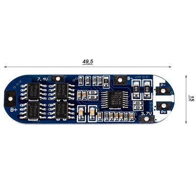 3S PCB Keeppower XZD-3S1550 Schutzelektronik